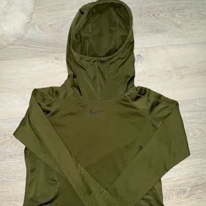 Nike military green hoodie, size large